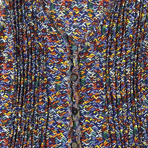 Maeve Anthropologie Lila Tank Pintuck Confetti Button Front Top Blouse Size S - Picture 5 of 15